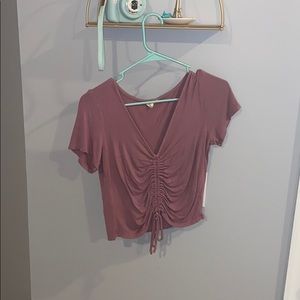 Pink cinched top from khols.